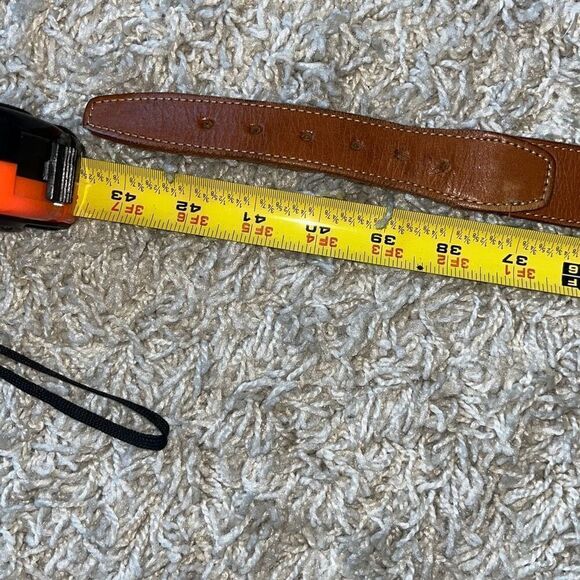Vintage Pickwick Genuine English Saddle Hide Belt solid Brass Buckle 40